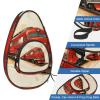 VAPOKF Table Tennis Racket Case, Red Retro Stripe, Racket Bag with Ball Pocket view 3