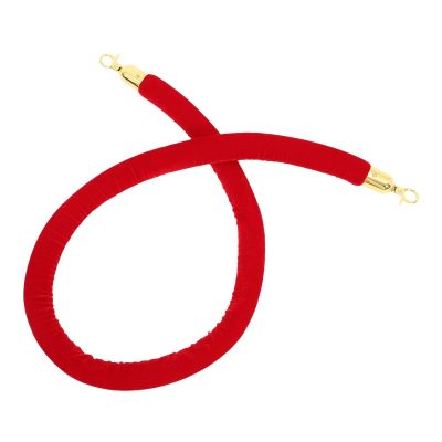 EKalgretrA 1.5 m Red Velvet Stanchion Rope with Hooks