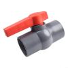 YJDOORPLAY PVC Ball Valve Pipe Connector for 20, 25, 32, 40, 50 mm Pipes, Pool Equipment, Irrigation and Water Treatment, Red/Gray (50 mm) view 3
