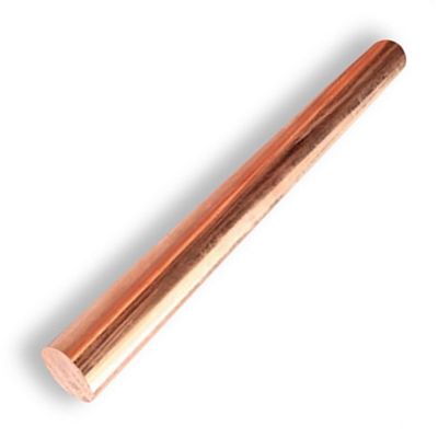 Copper Rod, Round Rod of Pure Copper, 200 mm Long, for Metalworking and Metalworking Hobbies, 1 Piece (40 mm)