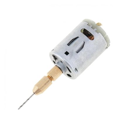12V Small PCB Drill, 13,000 rpm, 500 mA Push-Button Drill with 1 mm Drill Bit, Electronic Starter, and Drill Chuck