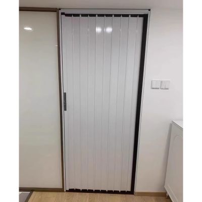 Aluminum Alloy Folding Interior Door with Lock, 203 cm H x 76 cm W