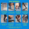 Aluminum Alloy Folding Interior Door with Lock, 203 cm H x 76 cm W view 4