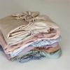 Ayztantine Mulberry Silk Fitted Sheet with All-Around Elastic (Purple, 90 x 200 x 30 cm) view 2