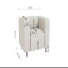 S-Style Furniture Set: 2-Seater Sofa & Armchair, Corduroy, Scratch-Resistant, Viggo Beige view 3