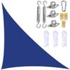 Waterproof UV-Blocking Triangle Sun Shade with Mounting Kit, Blue, 3 x 4 x 5 m view 1