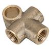 CCJOZMD 5-Piece 3/16-Inch 3-Way T-Fitting, M10x1 Metric Brake Line Tube Female-Thread Brass Connector view 1