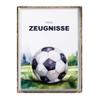 Certificate Folder for A4 Documents, 20 Clear Sleeves, Replaceable Cover Sheet, Soccer Design view 1