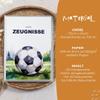 Certificate Folder for A4 Documents, 20 Clear Sleeves, Replaceable Cover Sheet, Soccer Design view 2