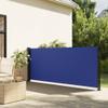 IKAYAA Retractable Side Awning 55 x 236 in, Privacy Screen, Sun Protection, Opaque, for Balcony, Patio, Garden, Blue view 1