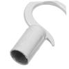 Mobestech 4-Piece Aluminum Alloy Hook Heads for Clothes Rods, Silver view 3