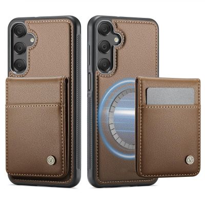 HJZSZX Magnetic Leather Wallet Phone Case for Samsung Note 10, Brown