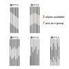 Whnoorher Freestanding Privacy Screen Room Divider, 150–270 cm, No-Drill, Black Iron Columns (D, 7-Piece, 290 cm) view 3