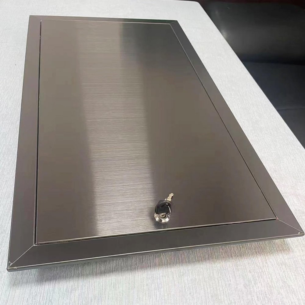 Lockable Drywall Access Panel with Key, Stainless Steel Door for Outdoor Kitchens and Grill Islands