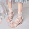 Girls' Princess Mary Jane Pumps with Heel, Bowknot, and Platform Sole view 2