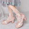 Girls' Princess Mary Jane Pumps with Heel, Bowknot, and Platform Sole view 3