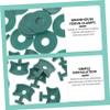 Greenhouse Fastening Clips, 100 Pcs., with Washers, Green view 2