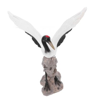 HEMOTON Resin Stork Ornament for Aquariums, Gardens, and Home Decor