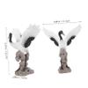 HEMOTON Resin Stork Ornament for Aquariums, Gardens, and Home Decor view 2