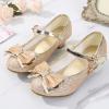 Girls' Glitter Princess Heeled Shoes, Sequin Mary Jane Pumps view 2