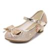 Girls' Glitter Princess Heeled Shoes, Sequin Mary Jane Pumps view 4
