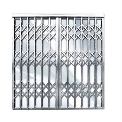 304 Stainless Steel Folding Sliding Security Gate, 85 x 130 cm