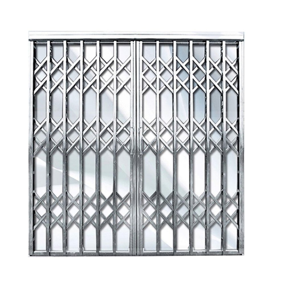 304 Stainless Steel Folding Sliding Security Gate, 85 x 130 cm