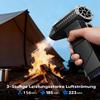 Electric Air Duster with 2 Modular Rechargeable Batteries, 220g+/223 MPH Airflow, 2 Magnetic Nozzles, 8,000 mAh, 3 Speeds, LED view 4