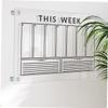 HOMSFOU Acrylic Hanging Sign with Wipeable Surface view 4