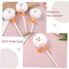 Fluffy Duck-Shaped Ballpoint Pens, 3-Pack, Plush and Plastic view 3