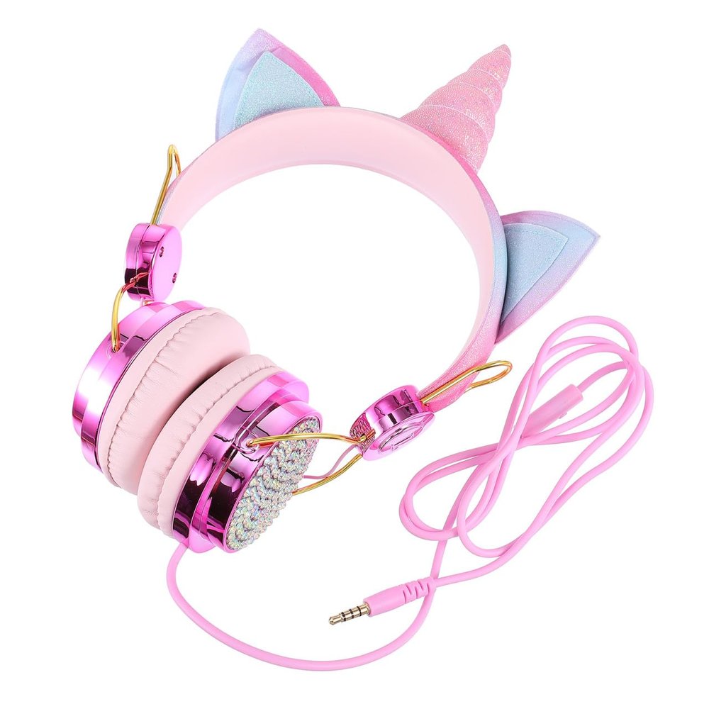 Lurrose Wired Over-Ear Headphones with Gaming Headset Design