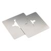 STOBOK 2-Pack Stainless Steel Door Knob Reinforcement Plates, Silver view 4