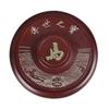 Red Round Traditional Natural Stone Inkstone with Lid view 1