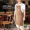 Light Tan Thick Canvas Apron with Adjustable Strap view 2
