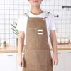 Light Tan Thick Canvas Apron with Adjustable Strap view 3