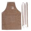 Light Tan Thick Canvas Apron with Adjustable Strap view 4