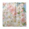 Waterproof Shower Curtain with Hooks, 183.9 x 183.9 cm, Pink Floral White Summer, Polyester, Washable, Standard Size view 1