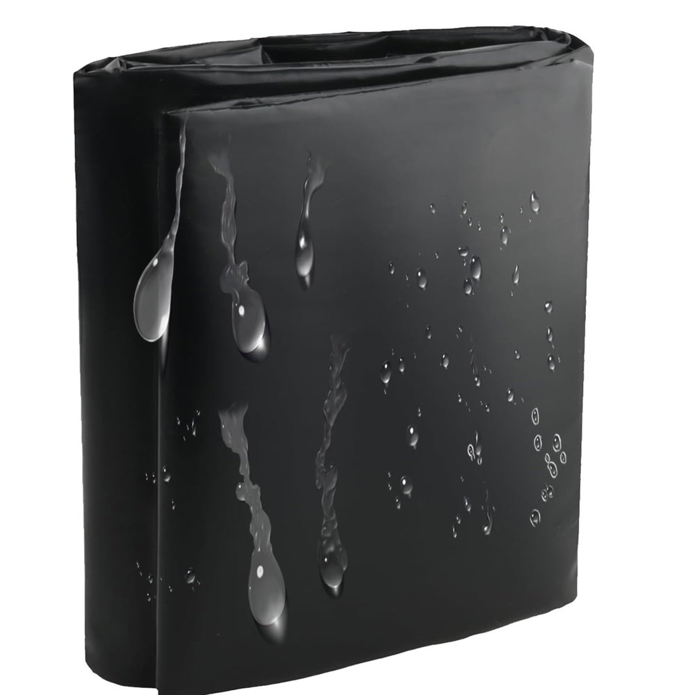 HDPE Pond Liner, 10 x 20 m, Black, Tear- and Puncture-Resistant