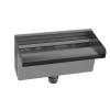 Baxnore Pond Waterfall Spillway, 304 Stainless Steel with Connector, Wear-Resistant Fountain Water Feature Outlet for Outdoor Pools (300 mm) view 1