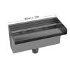 Baxnore Pond Waterfall Spillway, 304 Stainless Steel with Connector, Wear-Resistant Fountain Water Feature Outlet for Outdoor Pools (300 mm) view 2