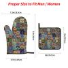 Mandala Talavera Tile Oven Mitts and Potholders, 4-Piece Set view 4