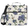 Blueberry Fruit Pattern Zipper Binder Organizer with Shoulder Strap and Handle, Large Capacity, 1.5-Inch 3-Ring Binder view 1