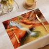Fabric Placemats, Set of 8, Nature Park Design, 45 x 30 cm view 1