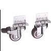 Swivel Casters, 4-Pack, Soft Rubber Furniture Wheels view 3