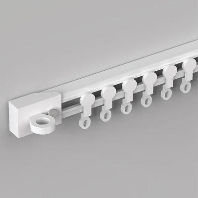 Self-Adhesive Ceiling Curtain Track, No Drilling, 220 cm Wall-Mounted