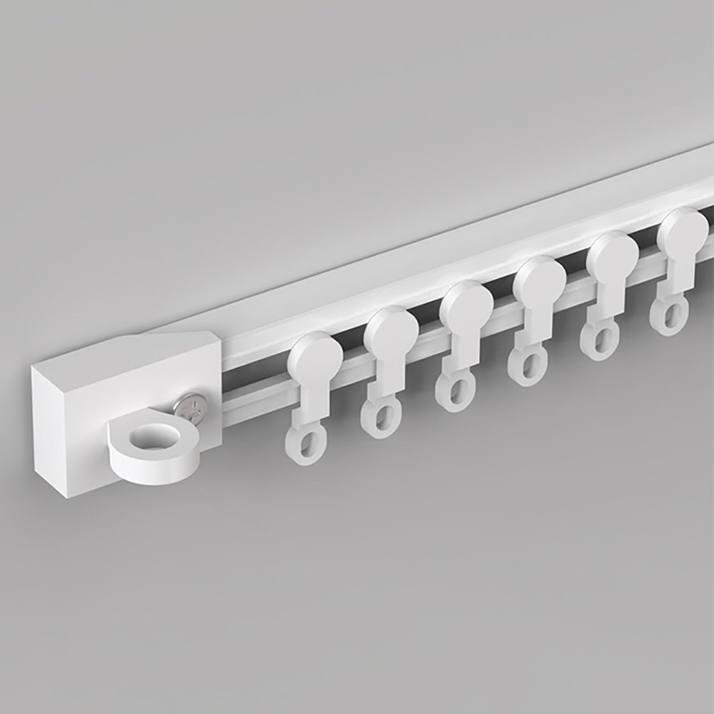 Self-Adhesive Ceiling Curtain Track, No Drilling, 220 cm Wall-Mounted