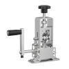 High-Precision Portable Wire Stripping Machine, Manual 125 mm Cable Stripper with Hand Crank, Drill-Compatible, Iron, Silver view 1