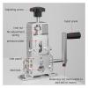 High-Precision Portable Wire Stripping Machine, Manual 125 mm Cable Stripper with Hand Crank, Drill-Compatible, Iron, Silver view 2