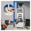 High-Precision Portable Wire Stripping Machine, Manual 125 mm Cable Stripper with Hand Crank, Drill-Compatible, Iron, Silver view 3
