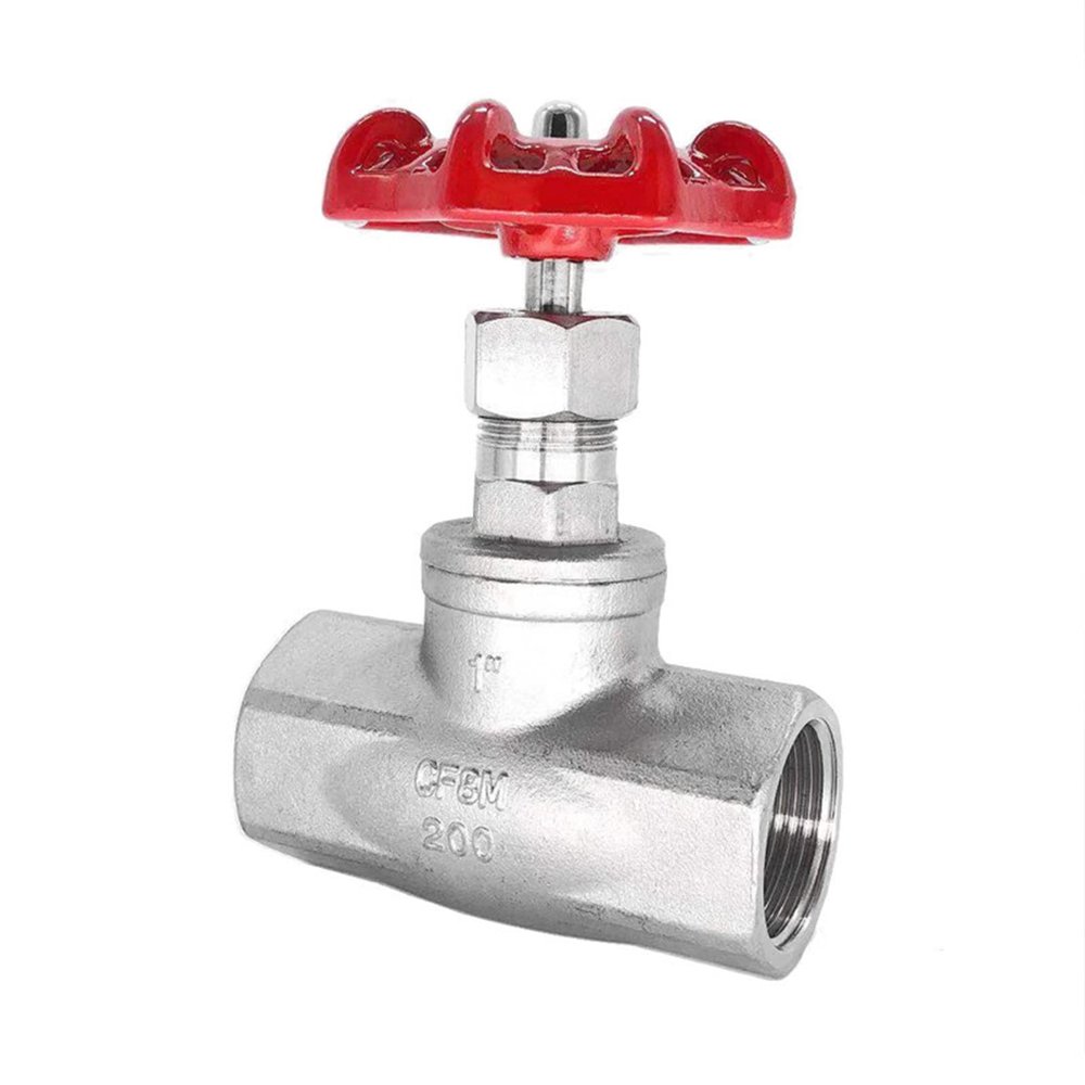HCVYQMMJ 304 Stainless Steel Threaded Shutoff Valve, Female Thread, High-Temperature Steam/Water Meter Valve, DN 15/20/25/32/40/50, 1 Piece (DN20)